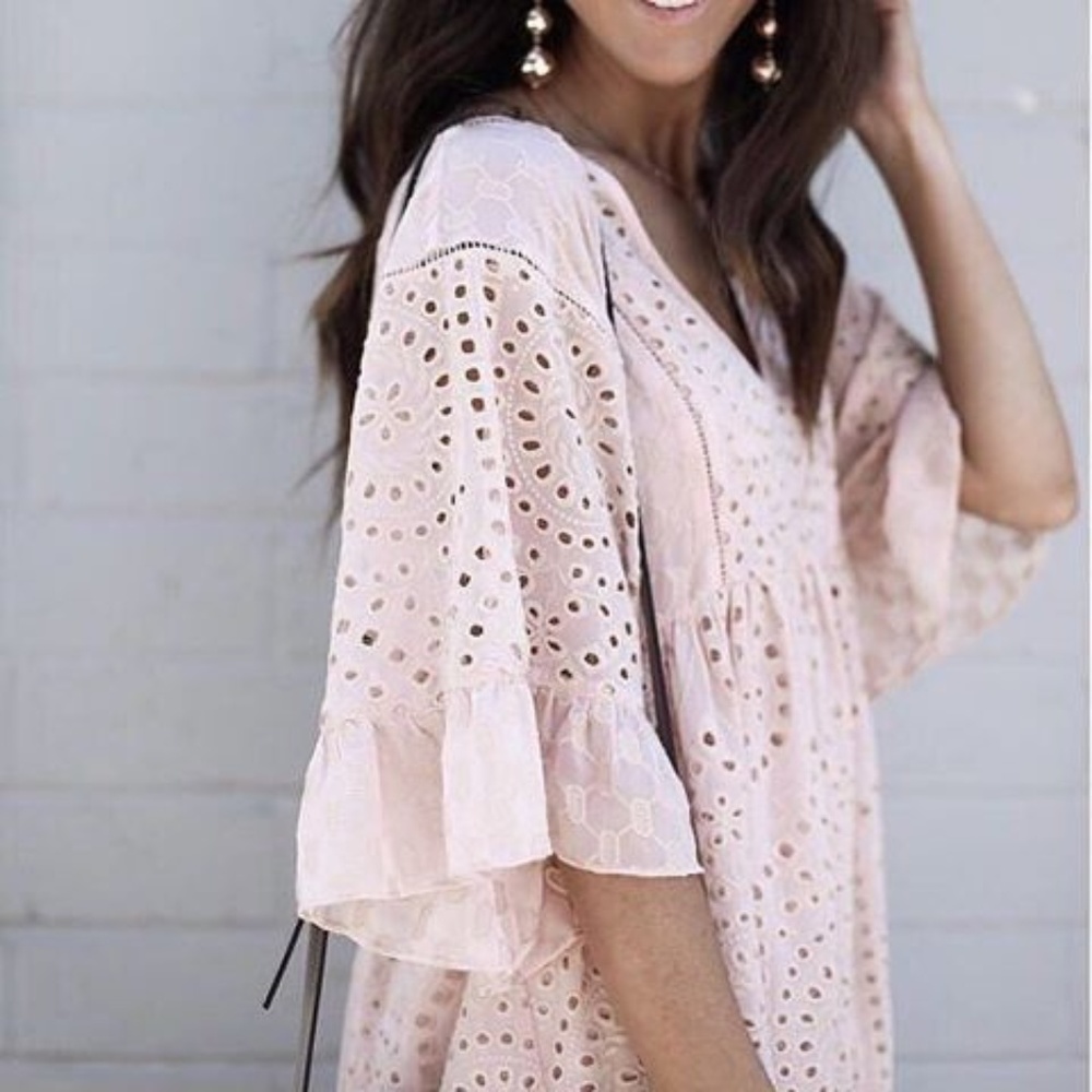 Anthropologie Brooklyn Eyelet Swing Dress